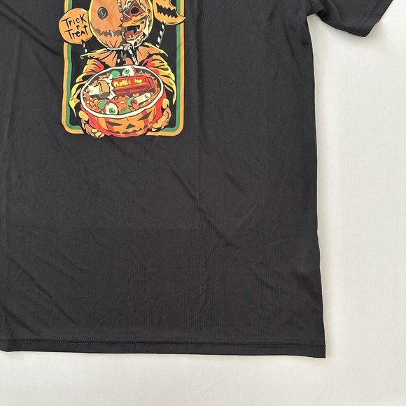 Trick r Treat Halloween Shirt Adult M Black Crew Neck Always Check Your Candy M - Picture 2 of 14